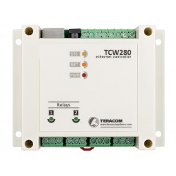 Ethernet-baserade utgångsmodul för ström, spänning och kontakt.- Teracom TCW280