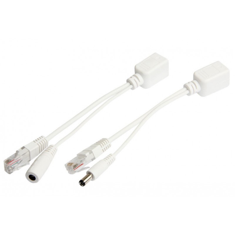 PoE adapter - Passive DC injector / splitter cable for Access Points and CCTV - DANBIT