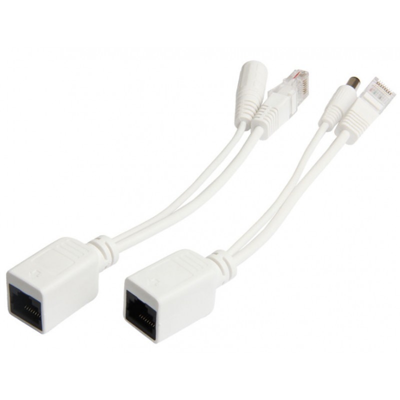 PoE-adapter - Passiv DC-injektor / splitterkabel för Access Points och CCTV - Svensk Binär Teknik AB