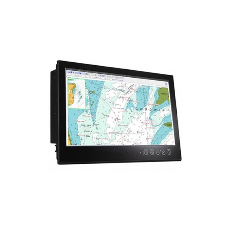 24 "MOXA-skärm MD-226X, VGA, DVI-D, Damm- och tätningssats IP54, IP20 bakre - Binär Teknik ABA / S