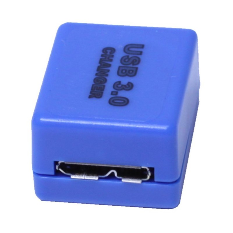 Blue USB 3.0 Micro B Female Adapter - Easy Installation