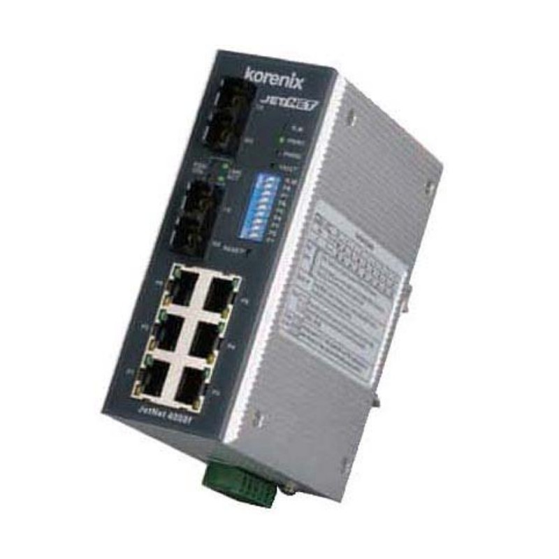 8-port switch, Korenix JETNET 4008F-S - OUTLET - DANBIT