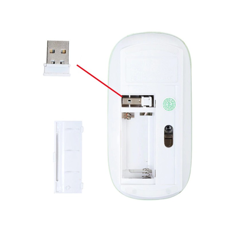 Super Slim - Trådlös USB-mus - MacBook - Område 10m - Binär Teknik AB