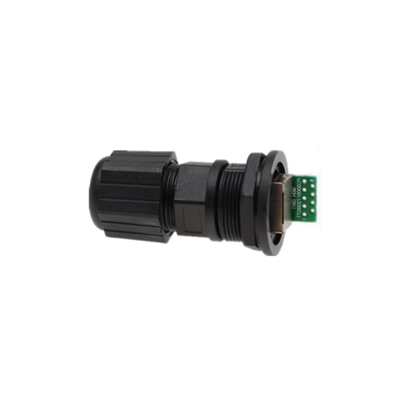 Outdoor M25 RJ45 - PCB IP67 connector - waterproof RJ45 adapter for panel mounting