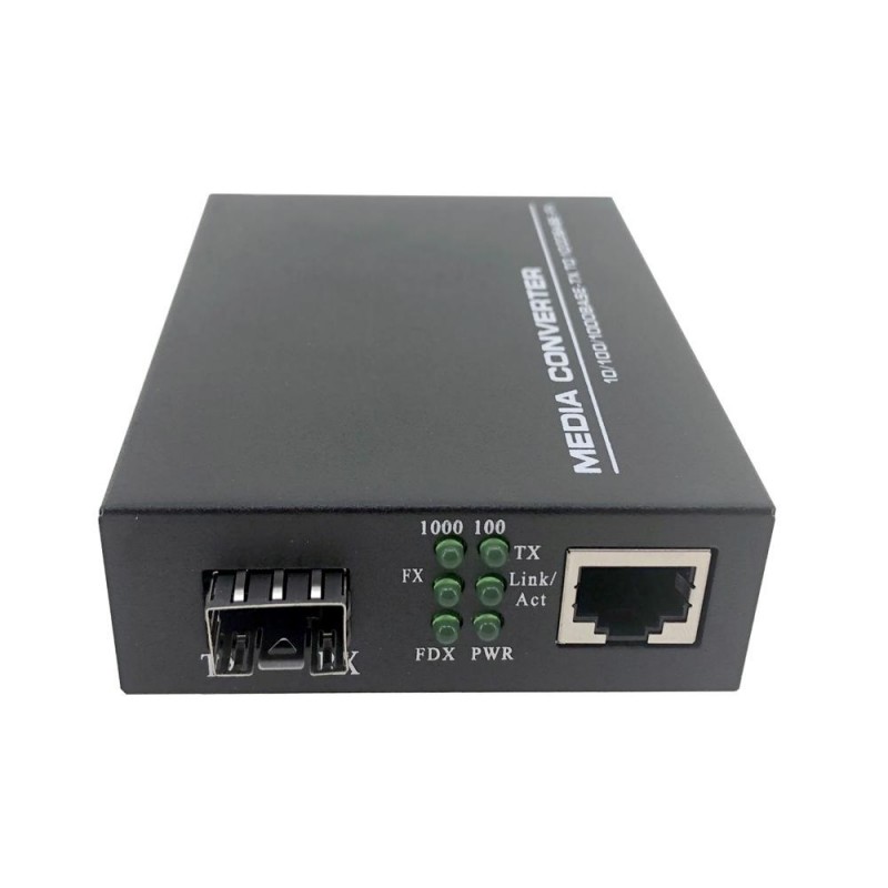 SFP Fiber media Converter to RJ45 Gigabit Media Converter