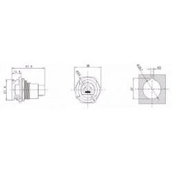 Waterproof RJ45 IP67 connector for industrial and outdoor use