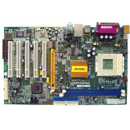 MS8177C moderkort för AMD Athlon Support DOS, NT, 2000, XP