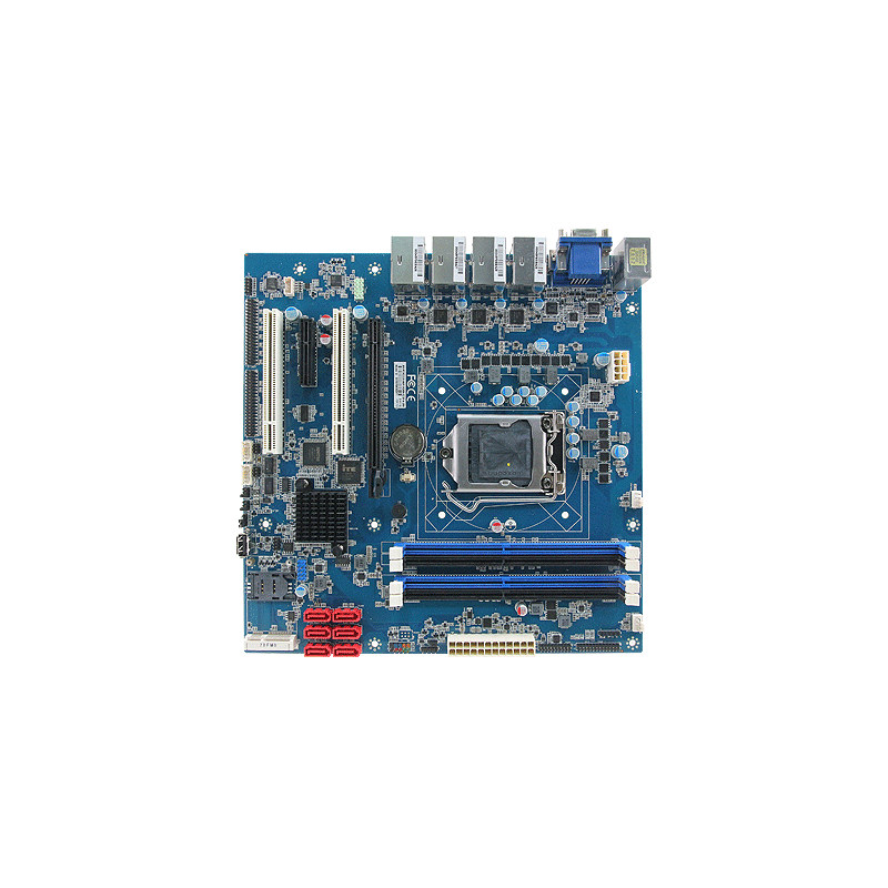 ATX C236 med PCI-ex och PCI expansion, 8 x RS232, 2x RS232 / 422/485 4 x Ethernet Avalue ERX-C236KP