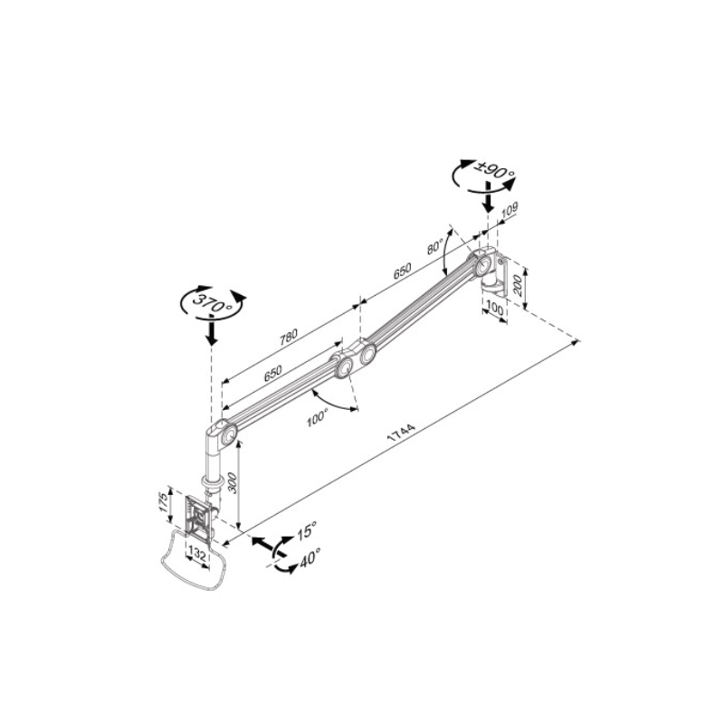 Hospital LCD/TV Monitor Arm ( HA-501 )