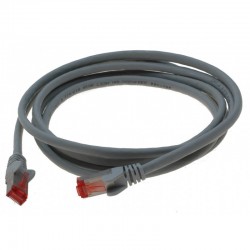 Standard RJ45 Cat. 6 network cable - STP - Gray - 10m - DANBIT