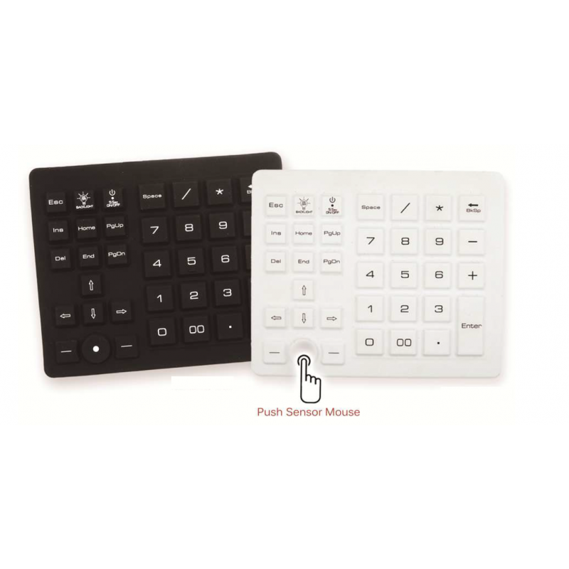 IP68 waterproof medico numeric keypad, trackpoint mouse, antibacterial, USB