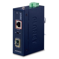 Media converter 100/1000Mbit fiber SFP to RJ45 10/100/1000Mbit. PoE+ out