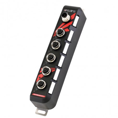 5-port industriell IP67-omkopplare, M12-kontakt, 12-48V DC