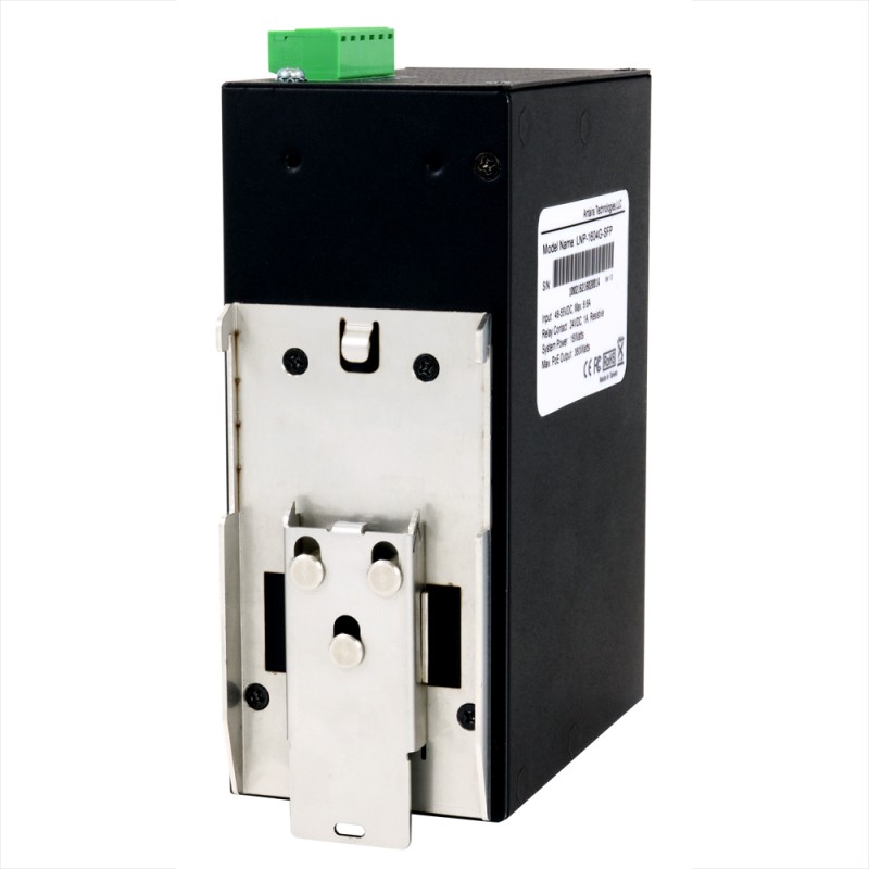 16 Port Industrial Gigabit PoE + Ej styrd strömbrytare, 12 RJ45, 4 FTP