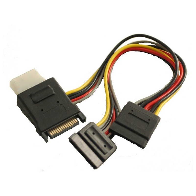 SATA power cable to SATA Molex - Power Distribution Connectors with 2 x SATA outputs