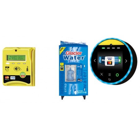 Binär Teknik erbjuder också kontaktlösa betalningssystem - betalningsmaskiner - kreditkort - mobilbetalningar - VISA