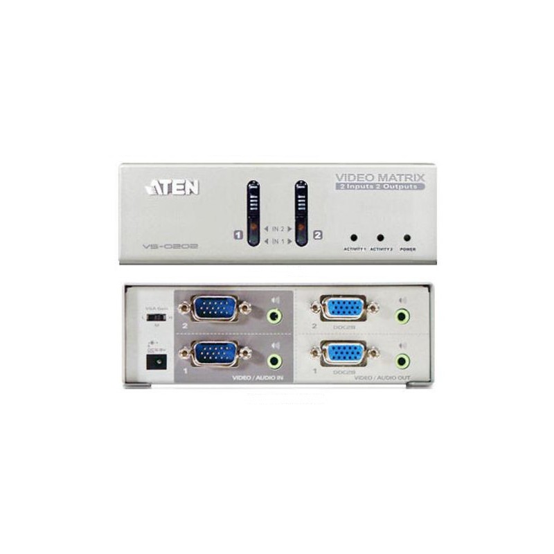 ATEN VS0202 - 2 x 2 VGA / Audio Matrix Switch