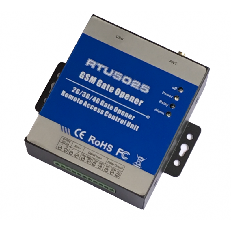 Access control via mobile phone. GSM/LTE 1 relay output 2 digital inputs with space for 999 users