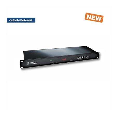 På / av 4 st. 230VAC-utgångar via nätverk. PDU med energimätning