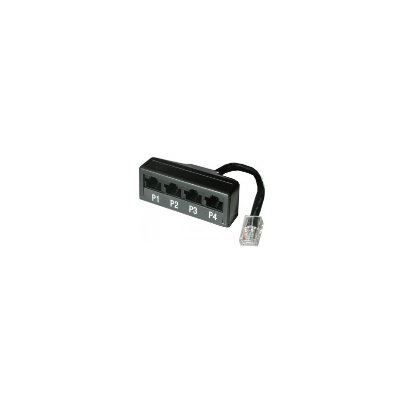 splitter for 1x RJ45 to 4x RJ11 ports (RJ45 female connector) - Adapter