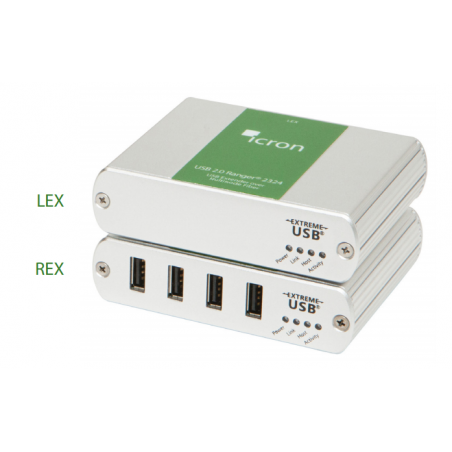 USB-förlängnings, 2,0, över fiber upp till 500 m