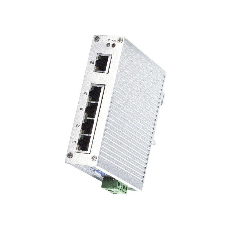 5 Port Unhaneeeeaged Industrial Switch. 5 x 10 / 100Mbit. -25 - +70°C