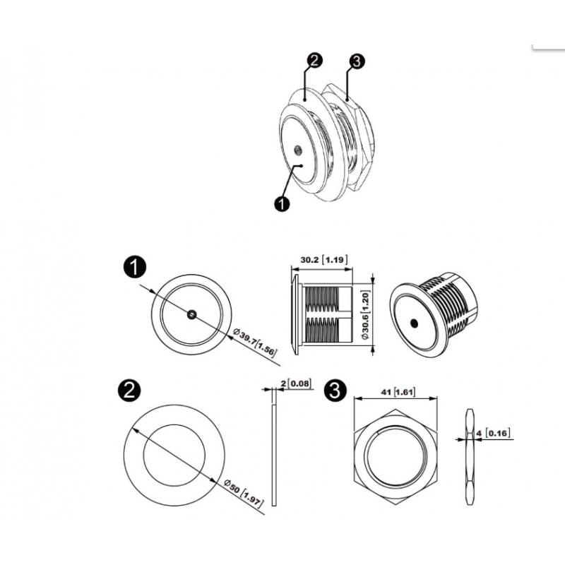 Mini RFID Mifare läser 13.56MHz med minne. Fristående åtkomstkontroll