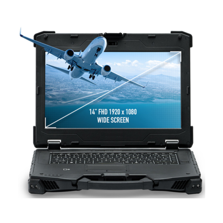 Industriell bärbar dator, robust, bärbar bärbar dator med RS232, multi Touch DURABOOK