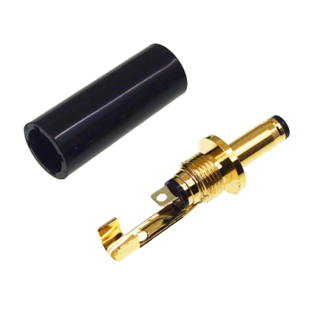 DC pluggar, guld lackerad