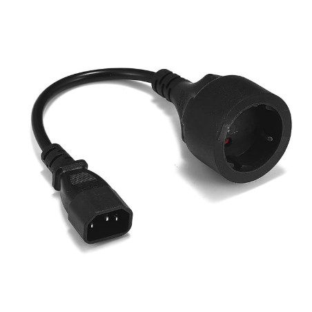 IEC 320 C14, Adapter, Schuko hona, CEE7/4, 250V PDU till IEC-kontakt