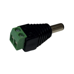 DC connector male 5.5/2.5mm screw terminal block