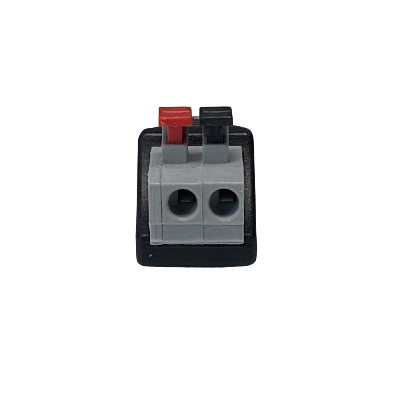 DC-kontakten haneeee 5,5/2,5 mm kopplingsplint med push-down klämma