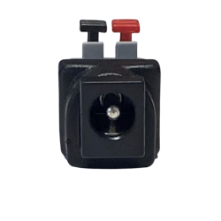 DC connector female 5.5/2.5mm terminal block with push-down clamp