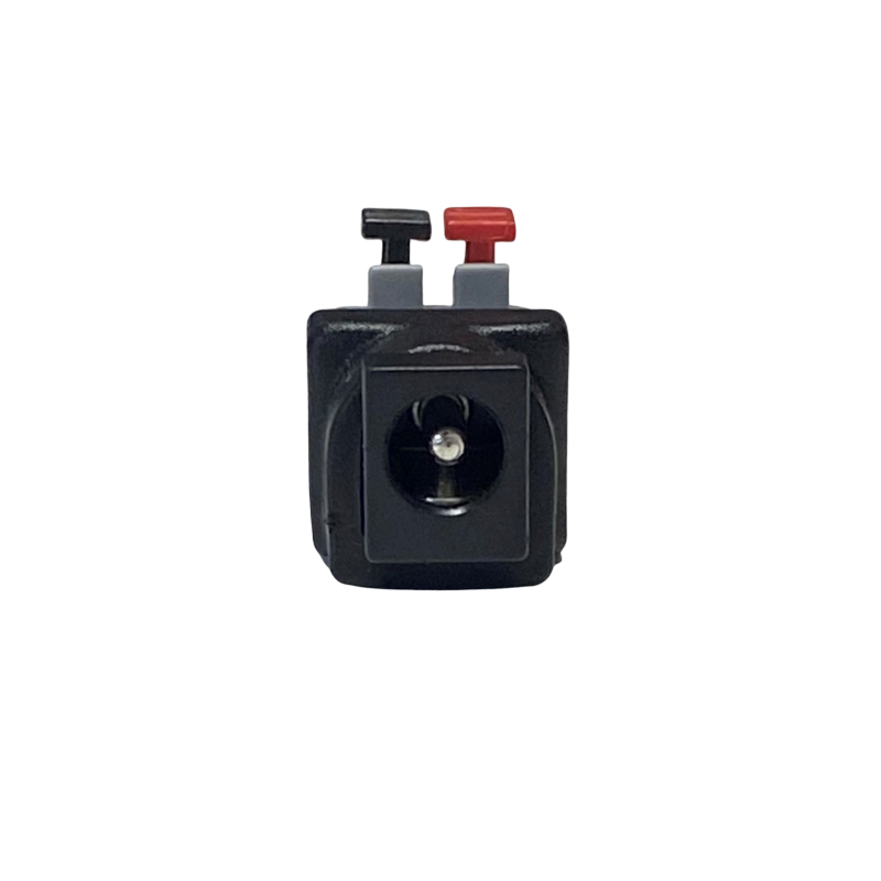 DC connector female 5.5/2.5mm terminal block with push-down clamp