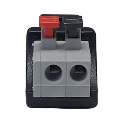 DC connector female 5.5/2.5mm terminal block with push-down clamp