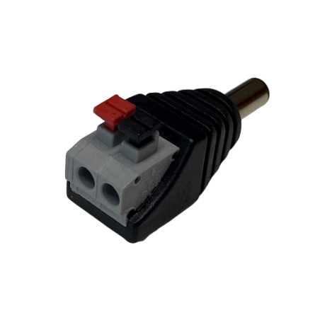 DC-kontakten haneeee 5,5/2,1 mm kopplingsplint med push-down klämma