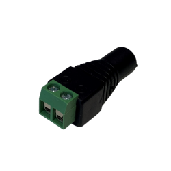 DC connector female 5.5/2.1mm screw terminal block