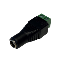 DC connector female 5.5/2.1mm screw terminal block