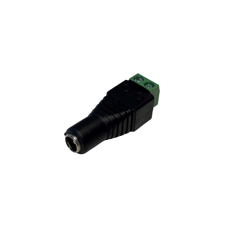 DC connector female 5.5/2.1mm screw terminal block