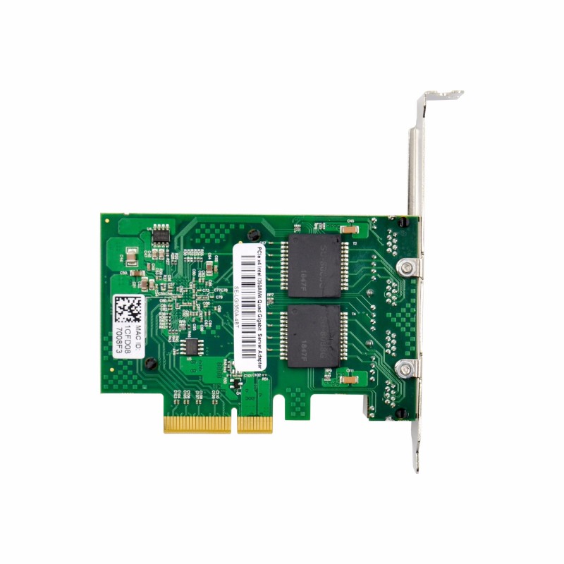 Intel I350AM4, PCI express, Quad Port gigabit, ethernet, LAN, kort