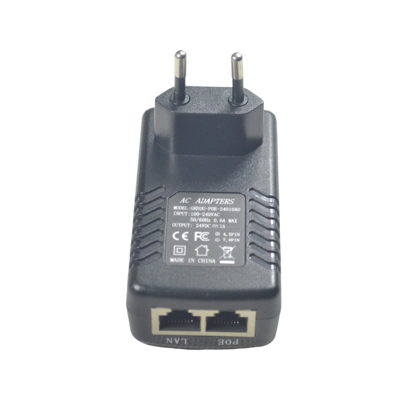 24V Passiv Poe-injektor med RJ45, POC