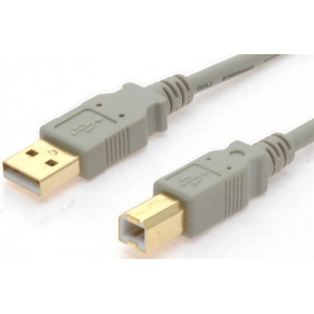 USB 2.0 kablar med guldkontillalig - B hane, 1,8 meterktillerna, AWG 28. En hane