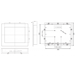12.1 "Monitor - High nits - 1000 nits - touch - VGA, HDMI, USB, DisplayPort