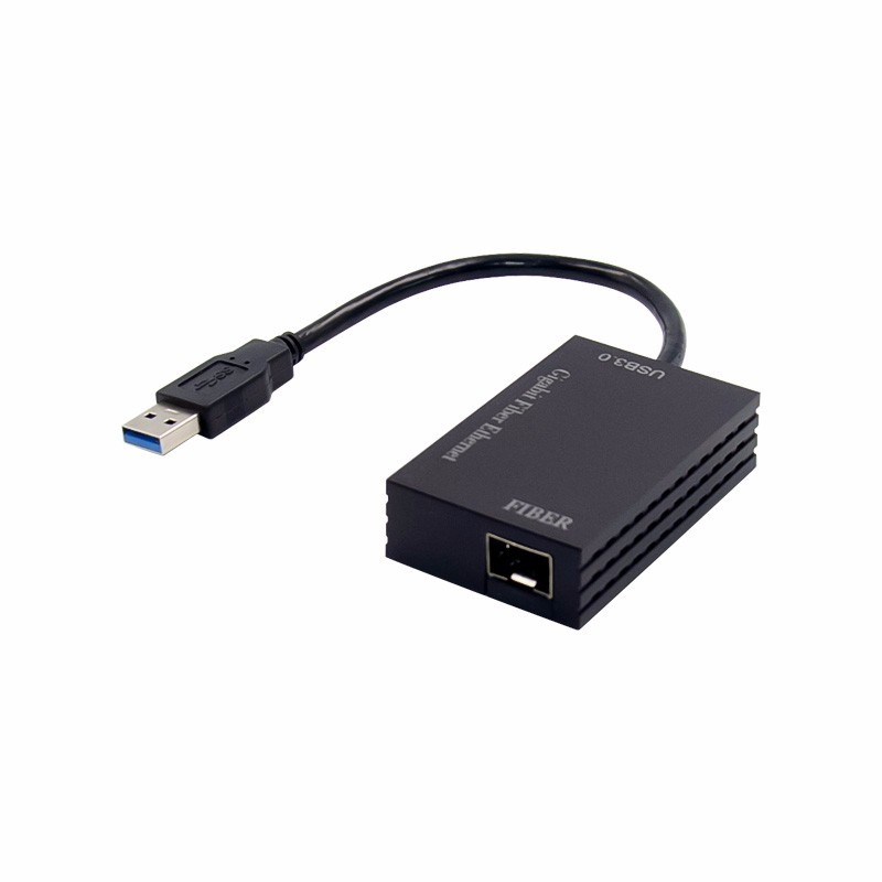 Fiber Ethernet adapter Gigabit to SFP module. USB3.0 To 1000Mbit SFP