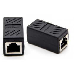 RJ45 connector [Network cable connector] - Female/Female - Shielded CAT6a RJ45 FEMALE to FEMALE