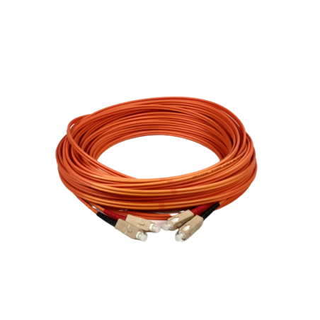 Högpresterande 2 m flerlägesfiberkabel SC-SC, orange