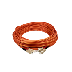 High-Quality 30m Multi-Mode Duplex Fiber Cable - SC-SC, Orange