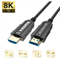Fiber HDMI cable 2.1 8K with built-in ethernet - 2 meters AOC