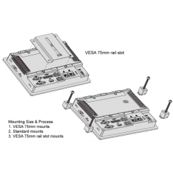 7 "Panel PC with touch to car, truck use, with digital I / O, RS232 RS422 RS485, 4G