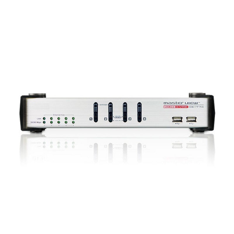 KVM-switch - Ethernet - KVM-switch - 4 portar
